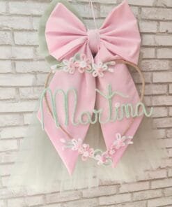 Fiocco nascita tulle
