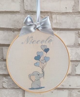 Fiocco nascita personalizzato