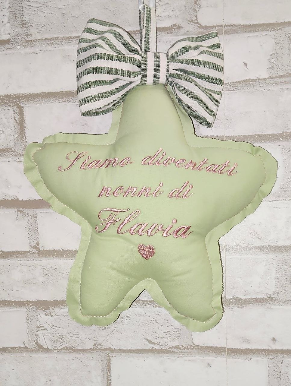 Fiocco nascita artigianale